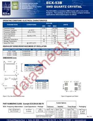 ECS-120-20-30B-TR datasheet  